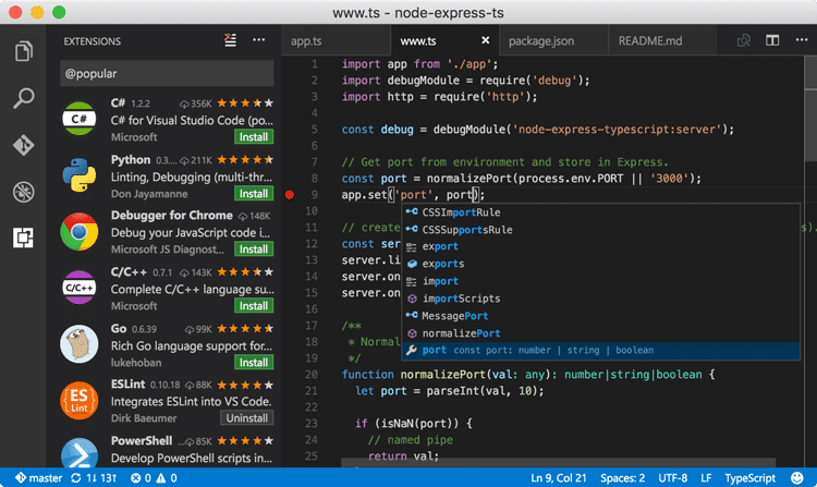 Công cụ chỉnh sửa CSS Visual Studio code