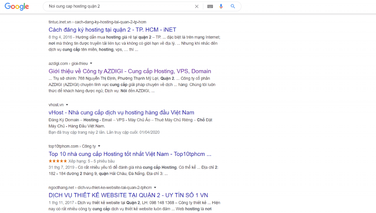 SEO bằng việc gắn từ khóa với một địa điểm cố định