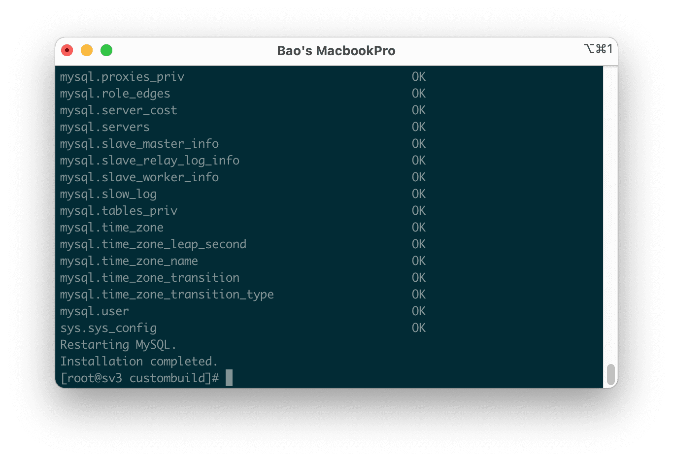 How to upgrade Mysql on DirectAdmin