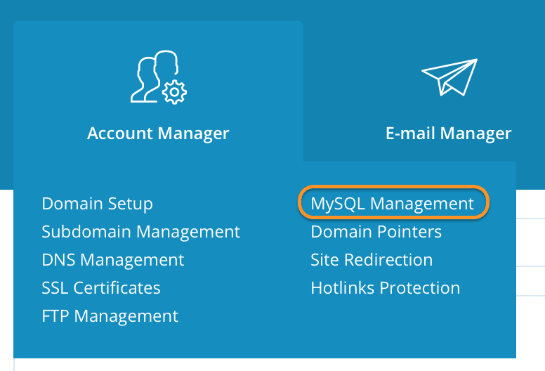 remote SQL DirectAdmin