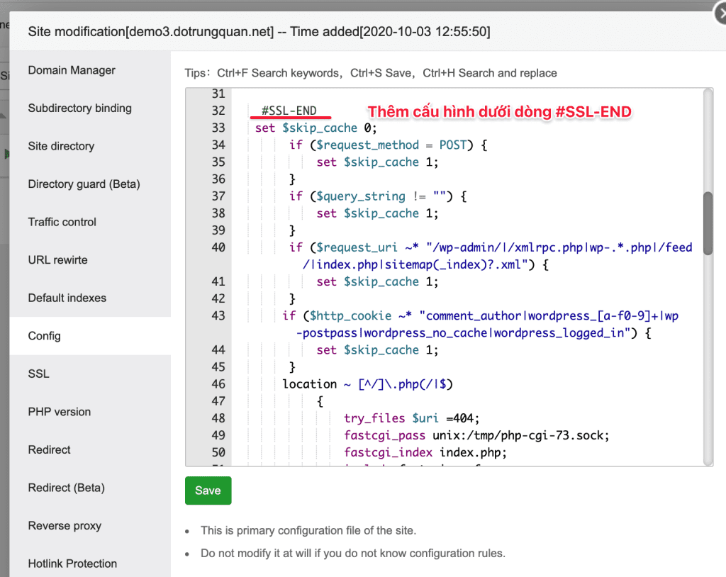 Configure NGINX FastCGI Cache WordPress on aaPanel 6.x