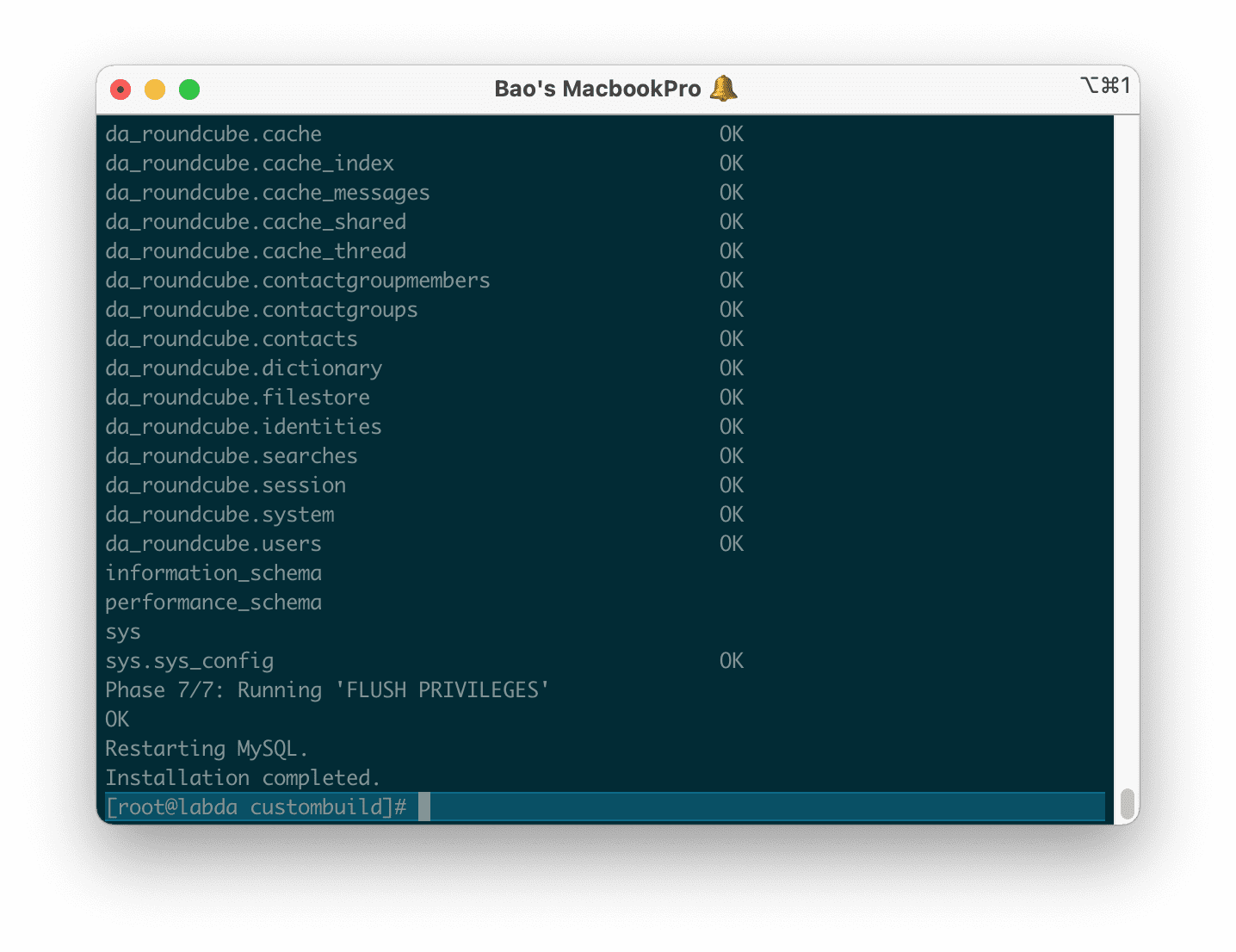 Nâng cấp MariaDB trên DirectAdmin - Upgrade MariaDB DirectAdmin