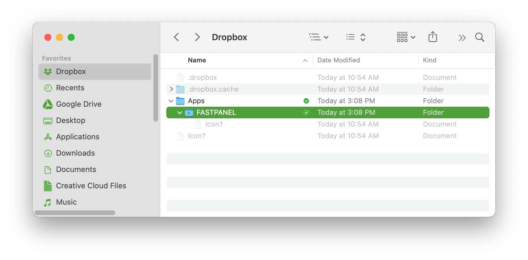 how to - backup FASTPANEL data to DropBox