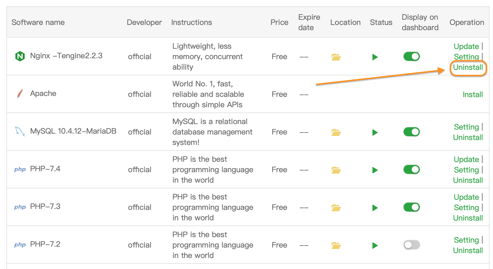 change-nginx-tengine-sang-apache-tren-aapanel