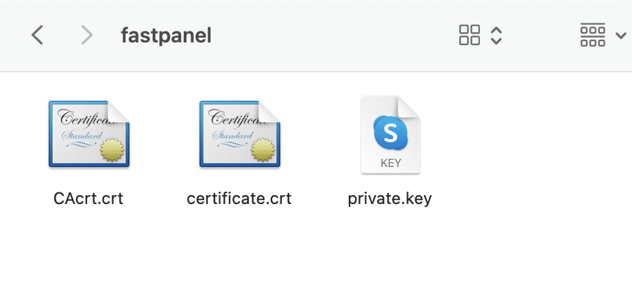 configure SSL on FASTPANEL