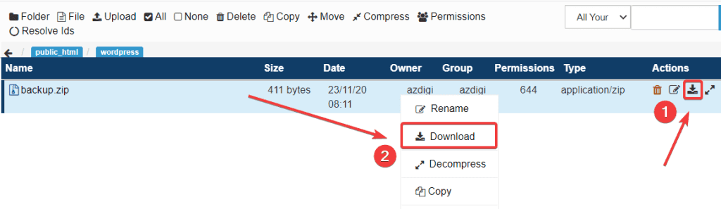 How to use File Manager on CentOS Web Panel