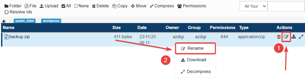 How to use File Manager on CentOS Web Panel