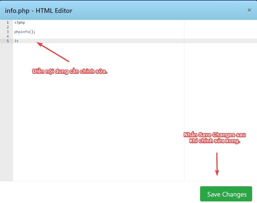 sử dụng File Manager