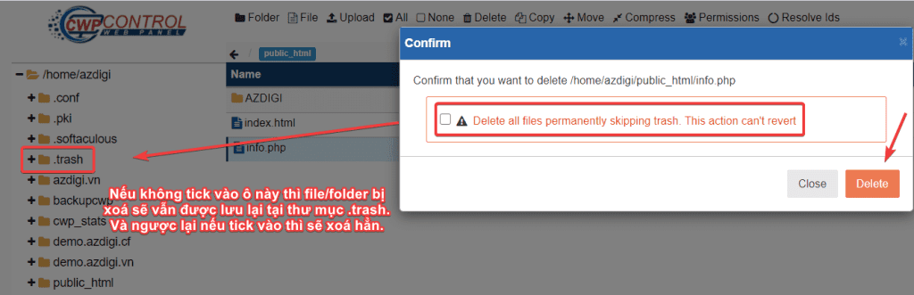 How to use File Manager on CentOS Web Panel