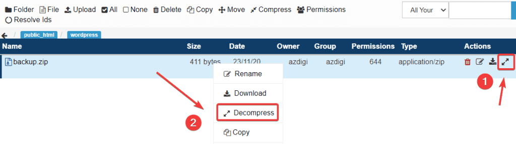 How to use File Manager on CentOS Web Panel