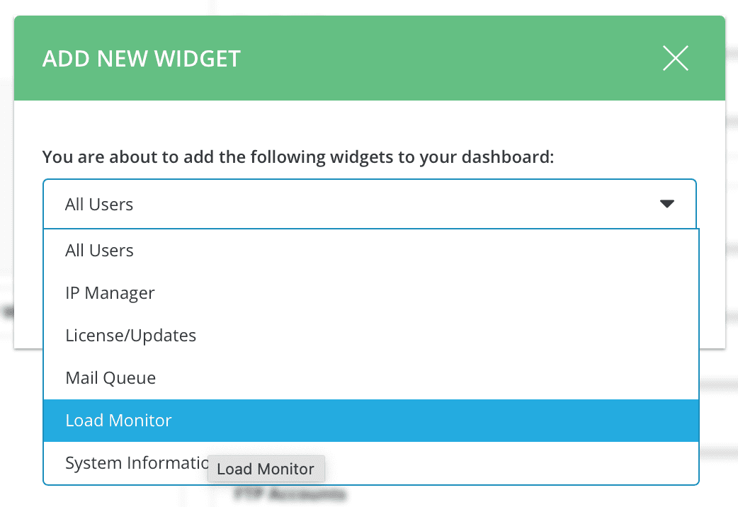 install Load Monitor into DirectAdmin