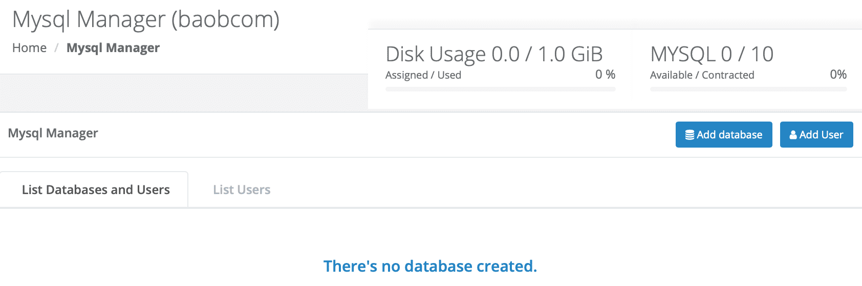 how-create-a-database-on-centos-web-panel