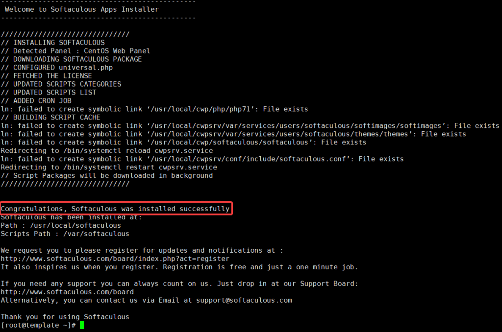 Install Softaculous on Centos Web Panel