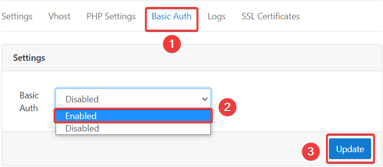 Thiết lập Basic Authentication trên CloudPanel