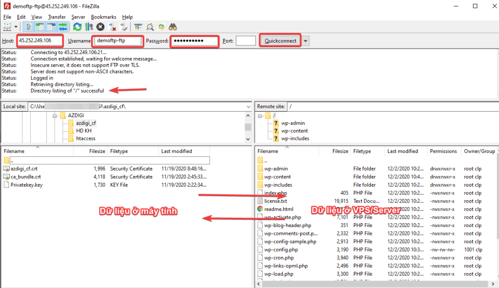 tạo và sử dụng FTP trên CloudPanel