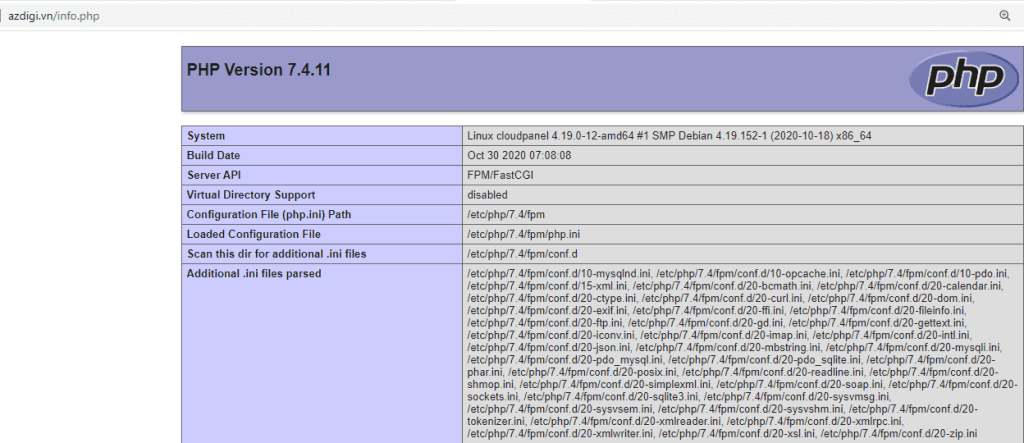 Change the PHP version and configuration on CloudPanel