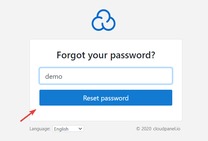 reset pass User trên CloudPanel