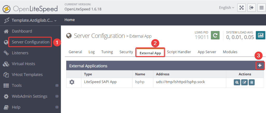 Hướng dẫn tối ưu OpenLiteSpeed WebAdmin GUI