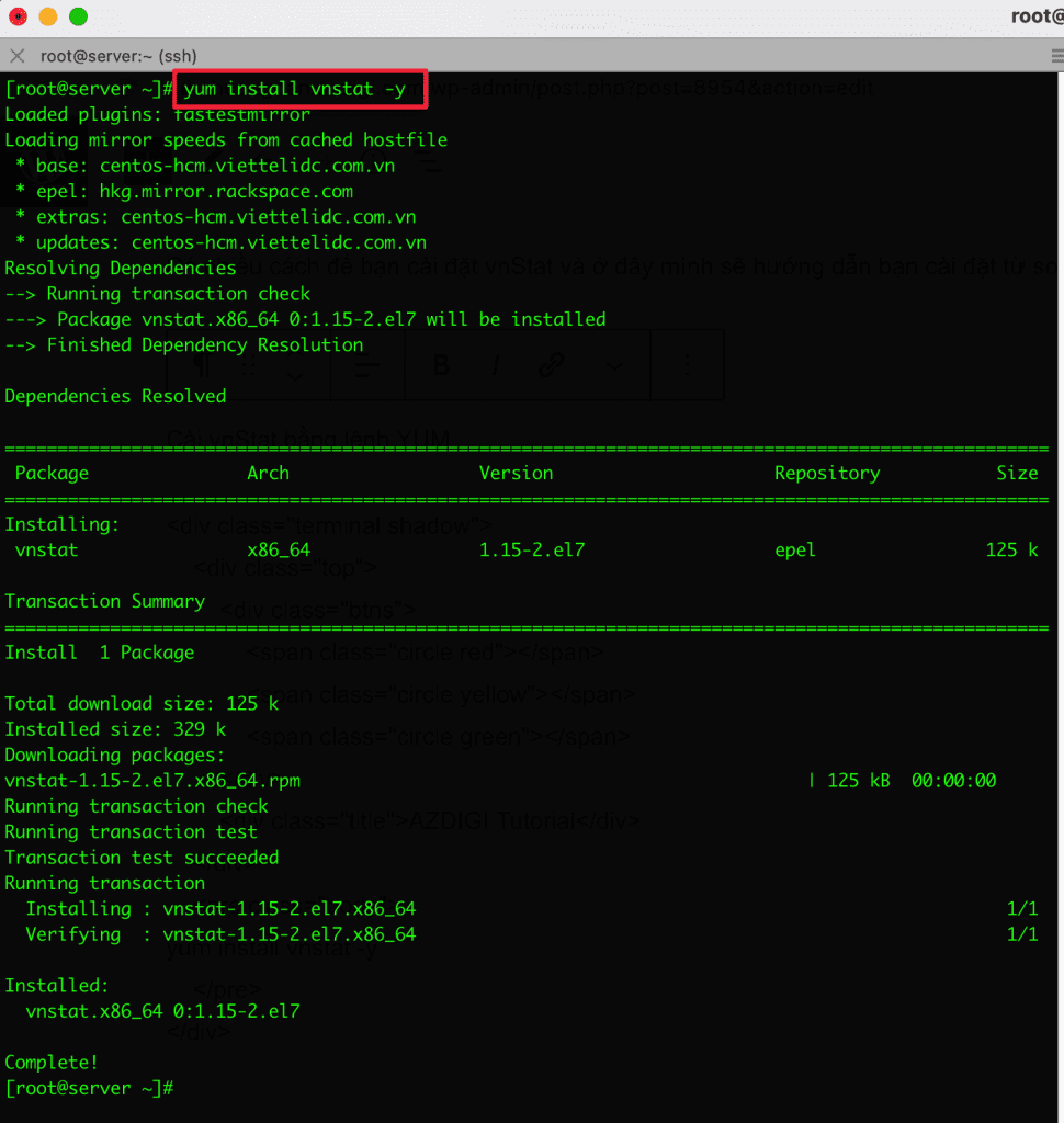 Monitoring network traffic with vnStat and vnStati