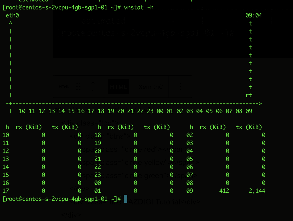 Monitoring network traffic with vnStat and vnStati