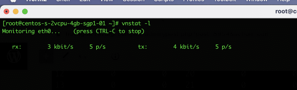 Monitoring network traffic with vnStat and vnStati