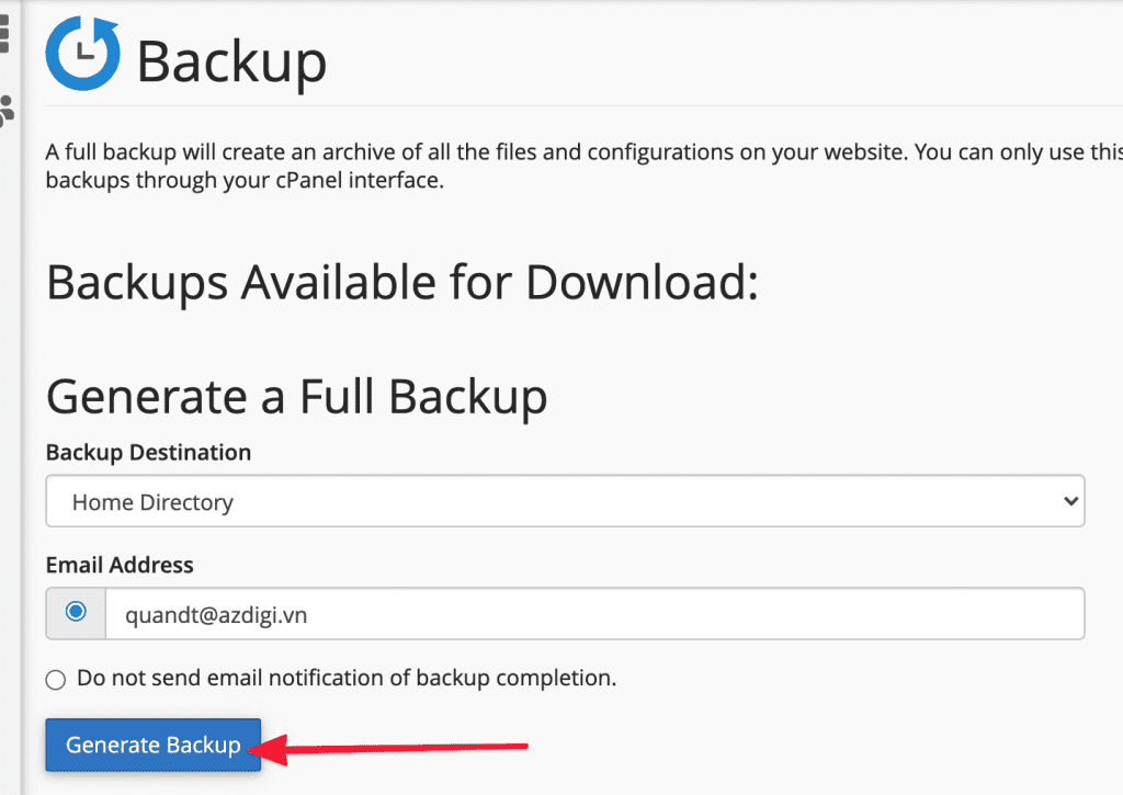 Migrate cPanel to DirectAdmin