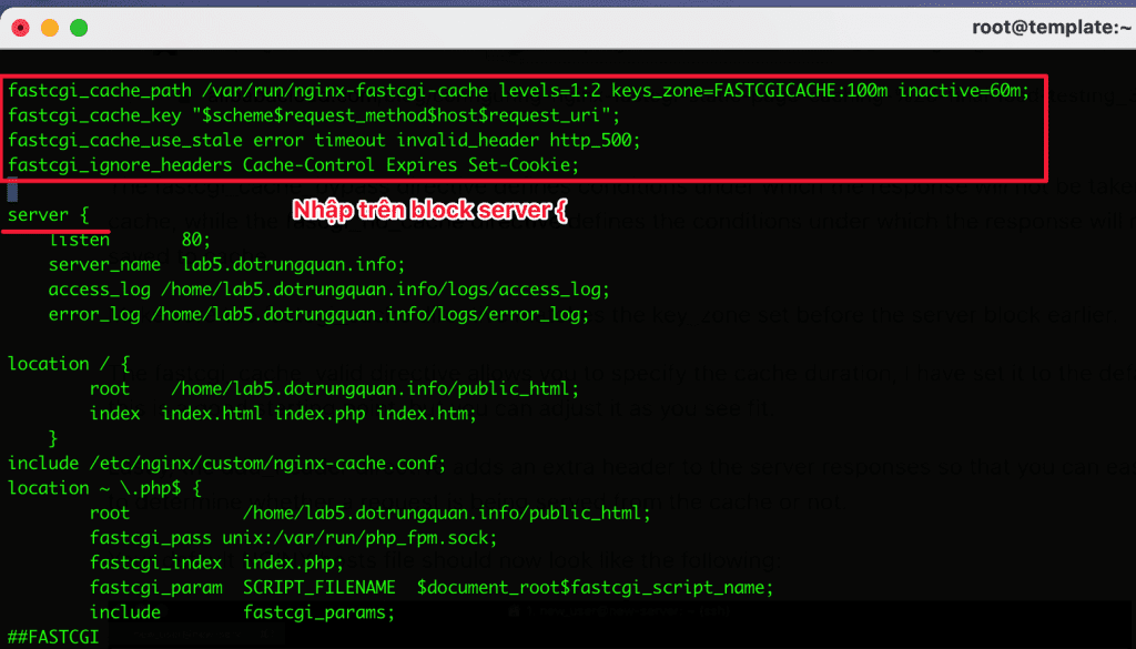 Thiết lập Nginx FastCGI Cache trên NGINX