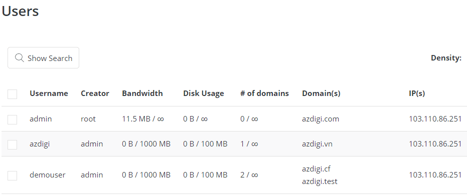 Di chuyển Website bằng command trên DirectAdmin