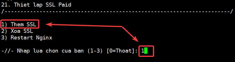 Install paid SSL on LarVPS