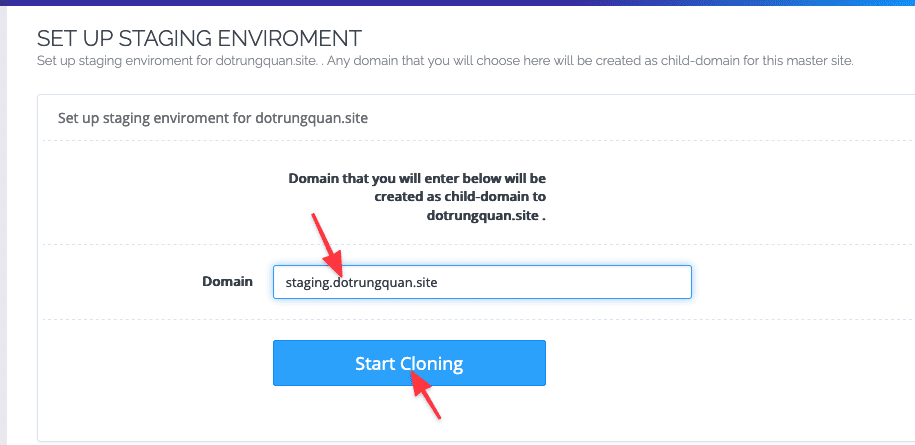 How to use WordPress Staging on CyberPanel