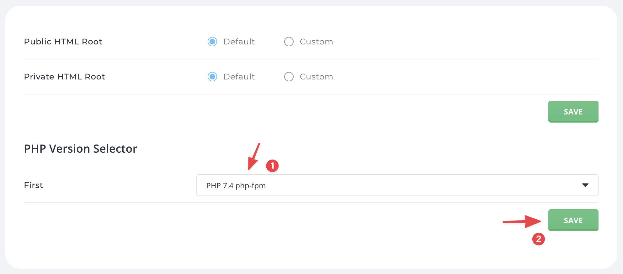 Change the PHP version for a Subdomain on DirectAdmin