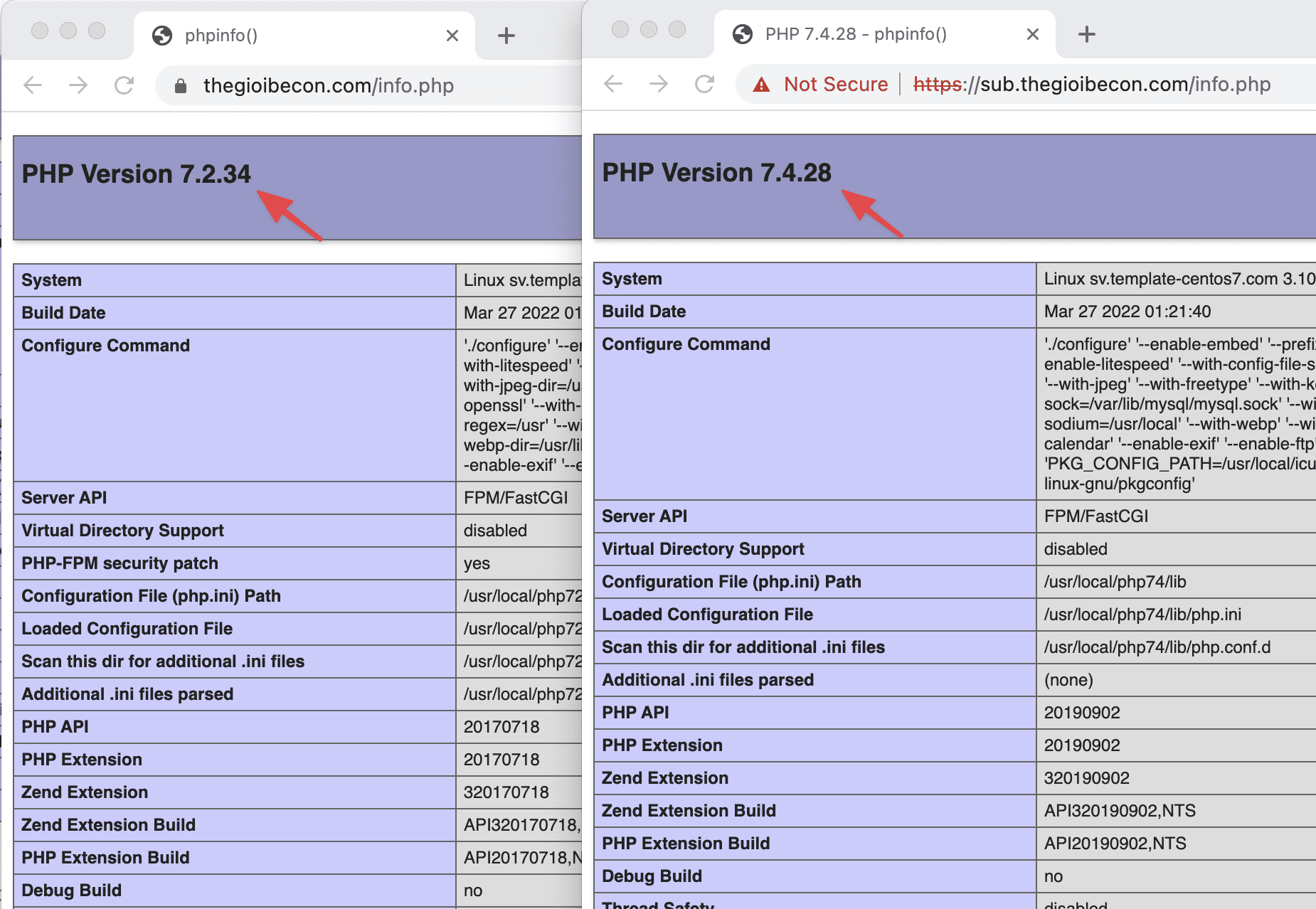 Change the PHP version for a Subdomain on DirectAdmin