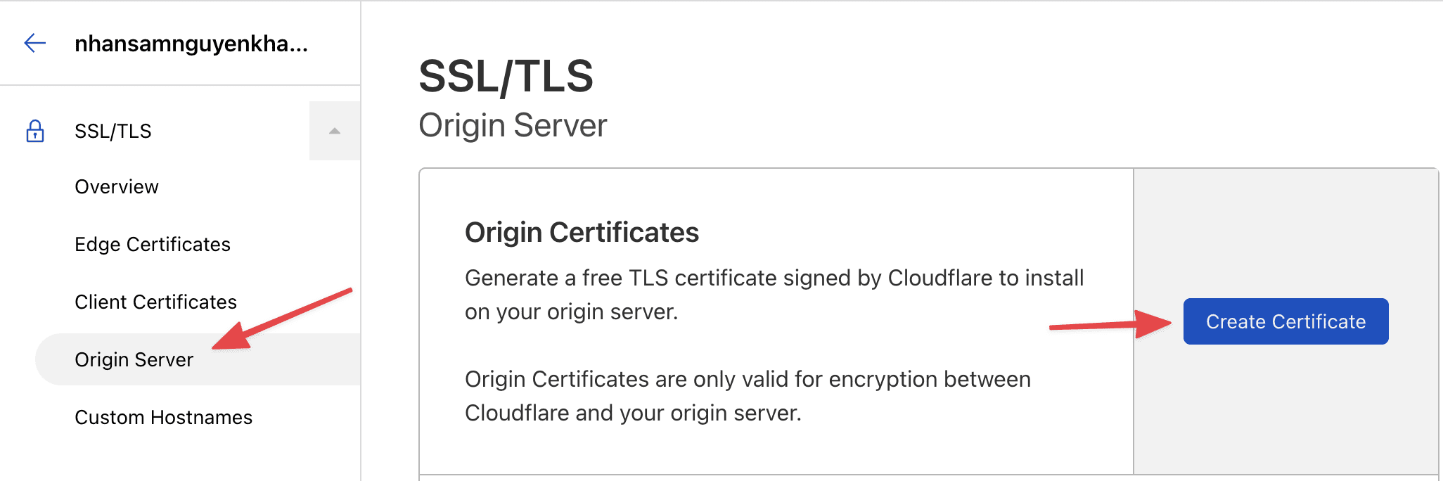 Create Certificate