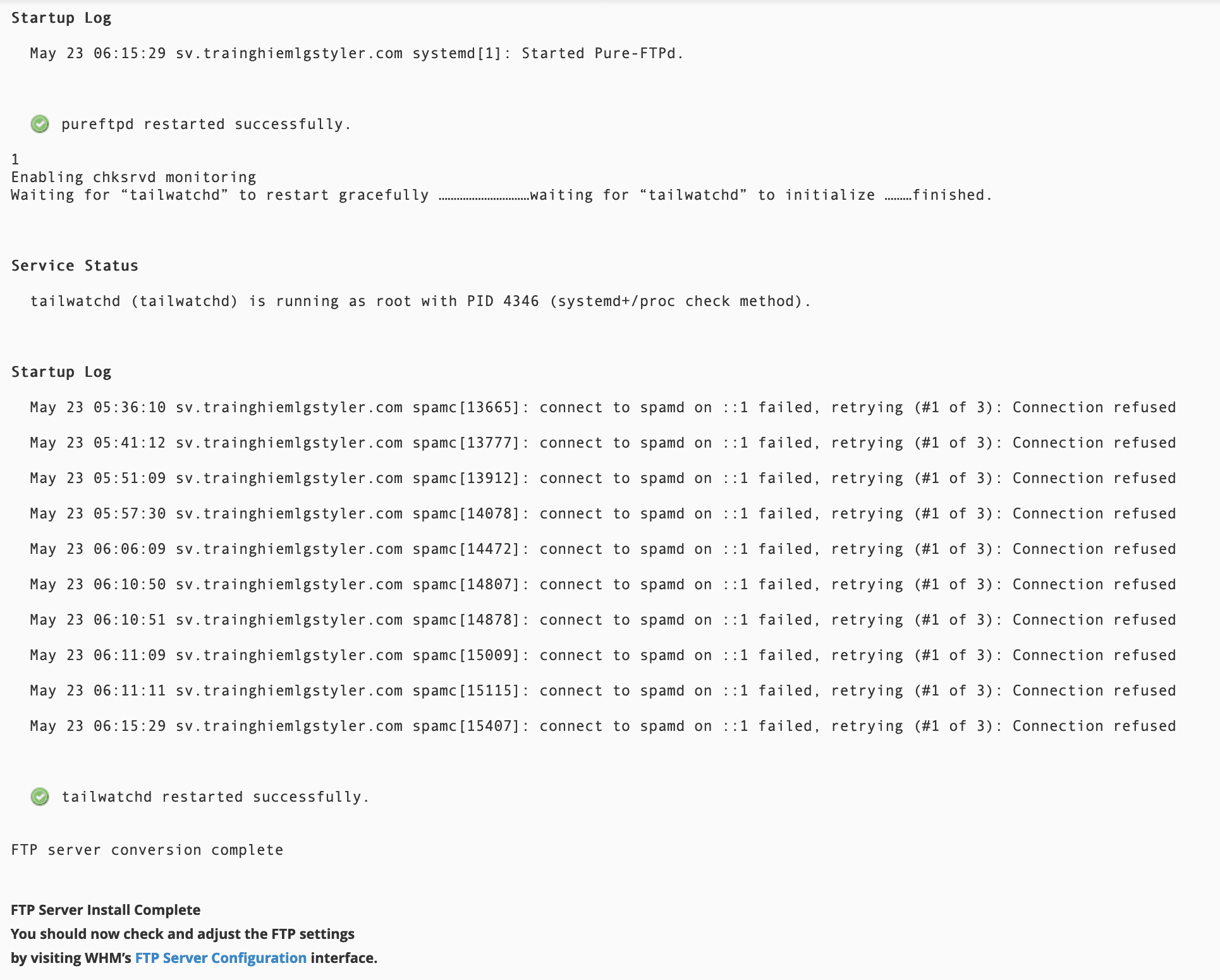 Cài đặt FTP Server trên cPanel