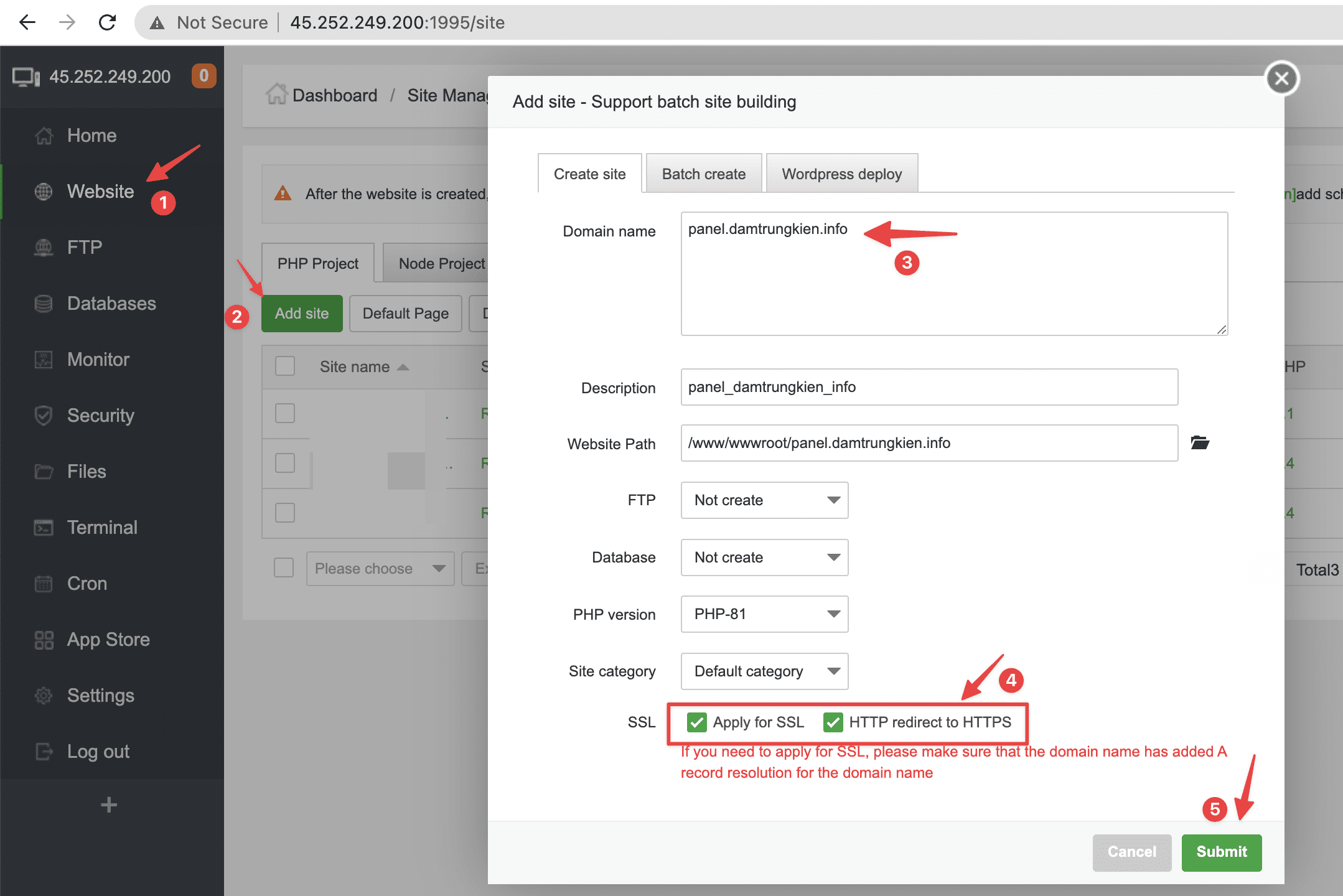 How to change Hostname for aaPanel