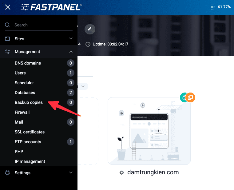 Hướng dẫn backup dữ liệu FastPanel lên Google Drive