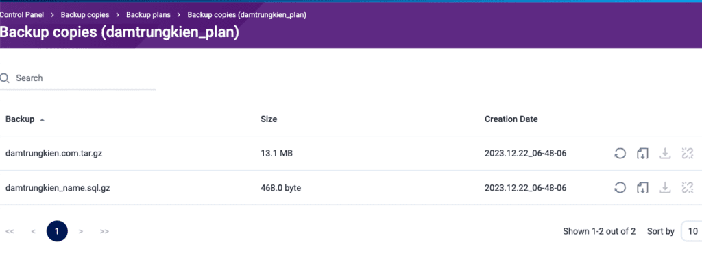 Hướng dẫn backup dữ liệu FastPanel lên Google Drive