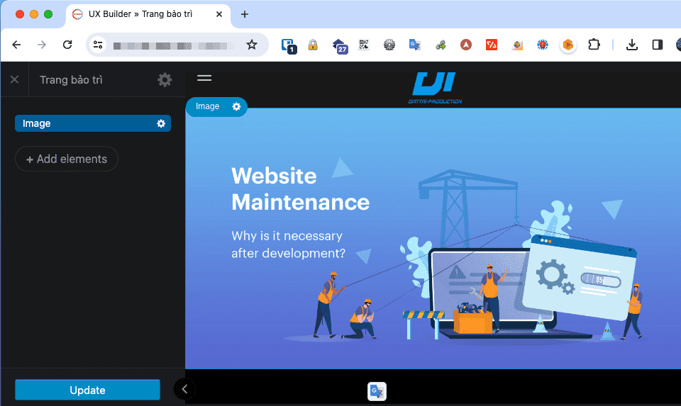 Bật chế độ bảo trì website trên theme Flatsome