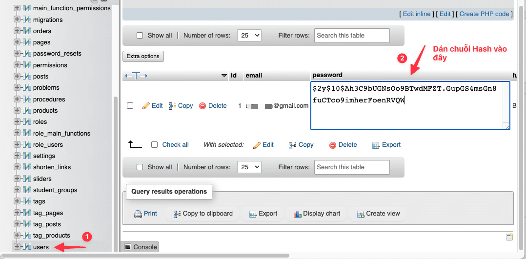 Hướng dẫn Reset Password Admin Laravel