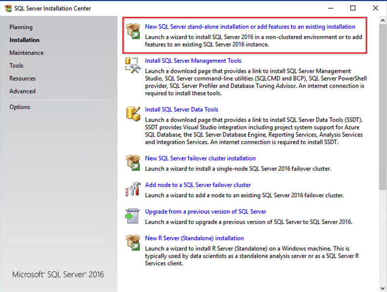 Hướng dẫn cài đặt SQL Server 2016 trên Windows Server 2016