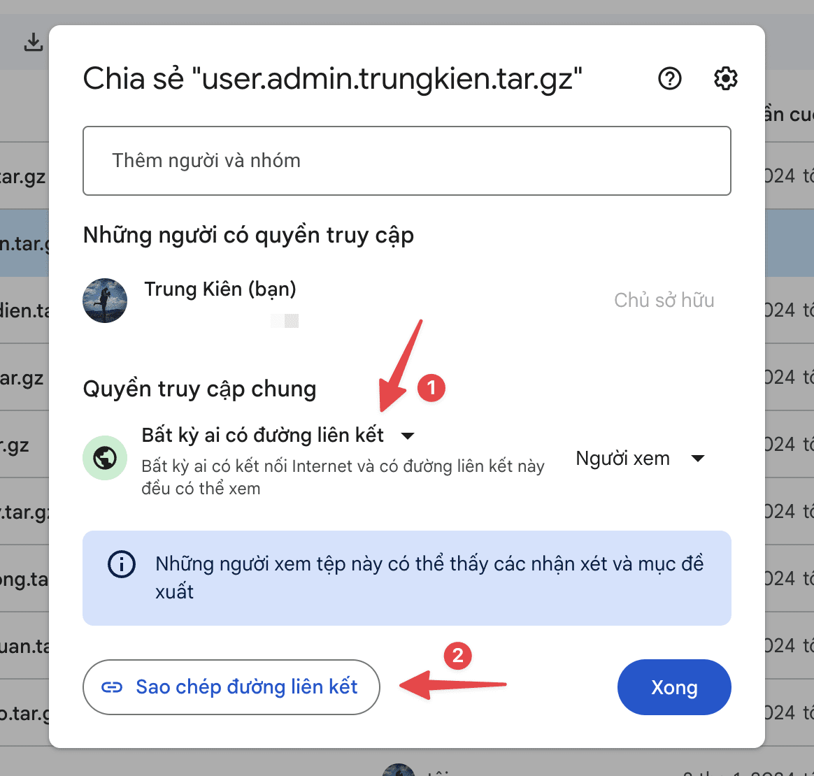 Hướng dẫn download file trực tiếp từ googledrive về Hosting/VPS