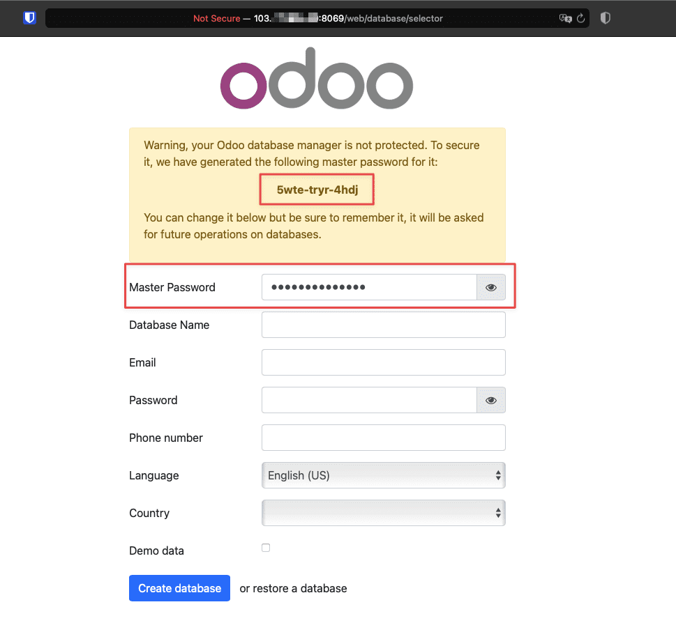 How to install odoo with docker