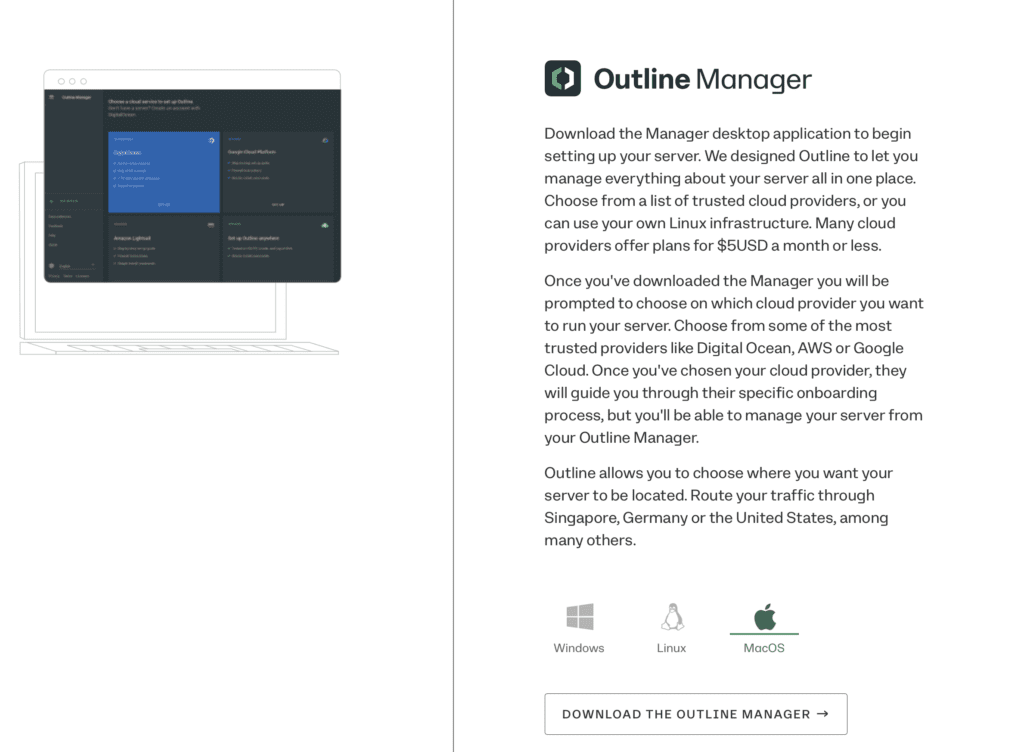 Download Outline Manager to your device