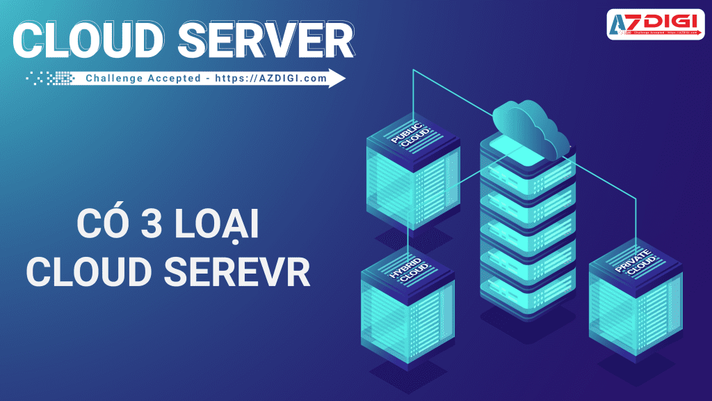 Có 3 loại cloud server phổ biến