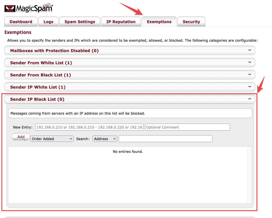 IP Blacklist