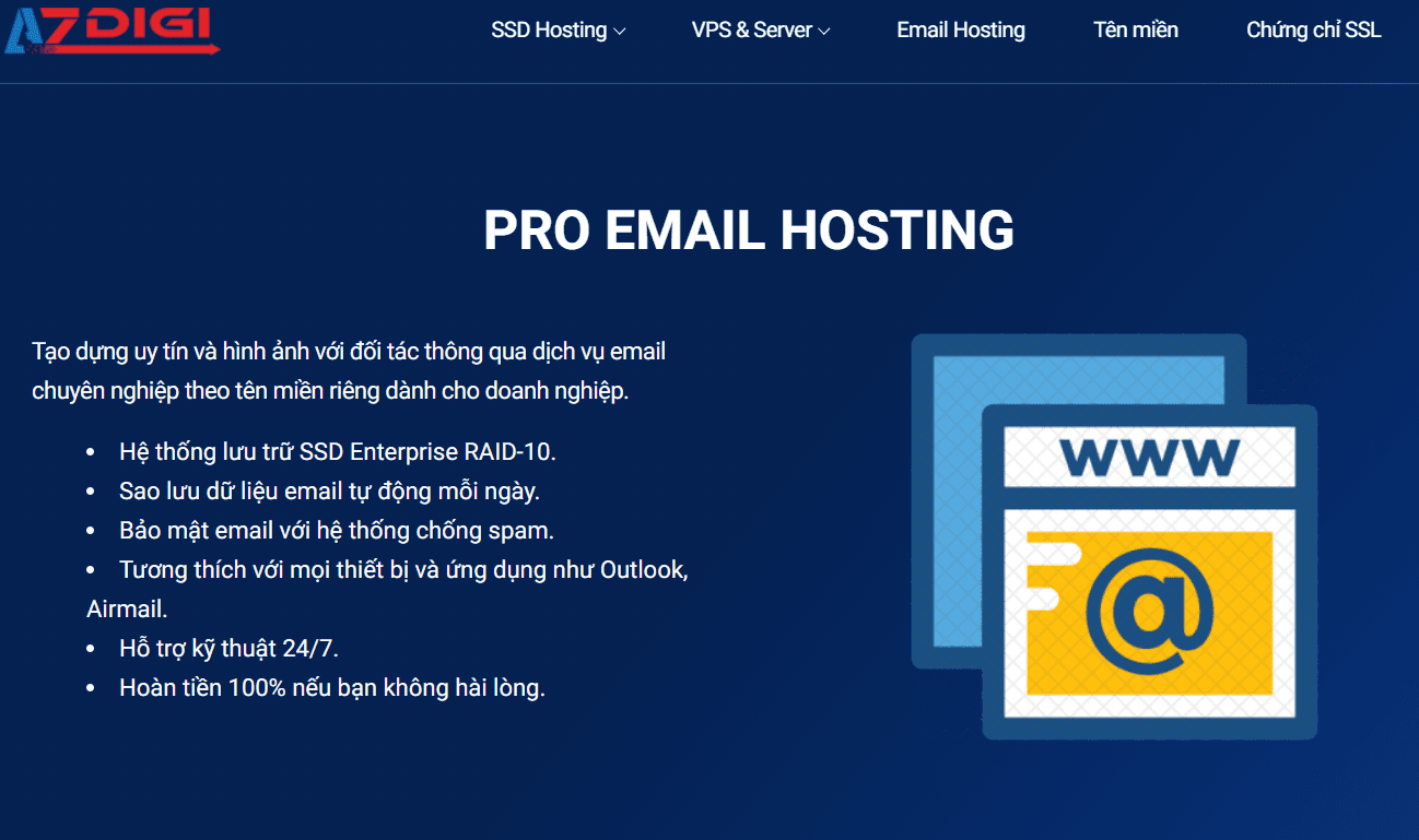 Email doanh nghiệp - Pro Email hosting 