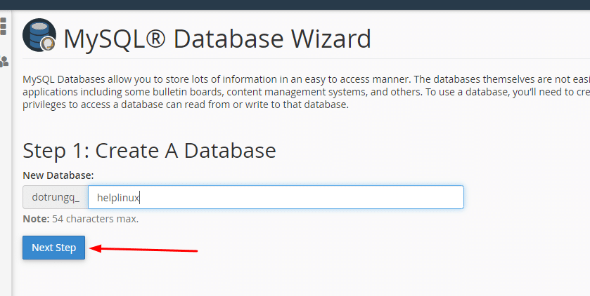 create database 2