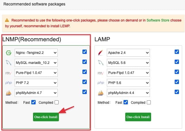 Reinstall Cannot start panel - aaPanel - Hosting control panel. One-click  LAMP/LEMP.