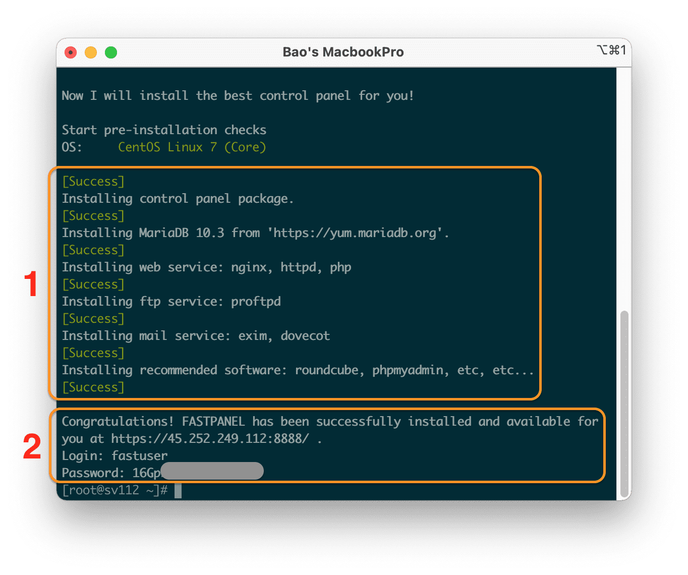 install FASTPANEL into CentOS 7