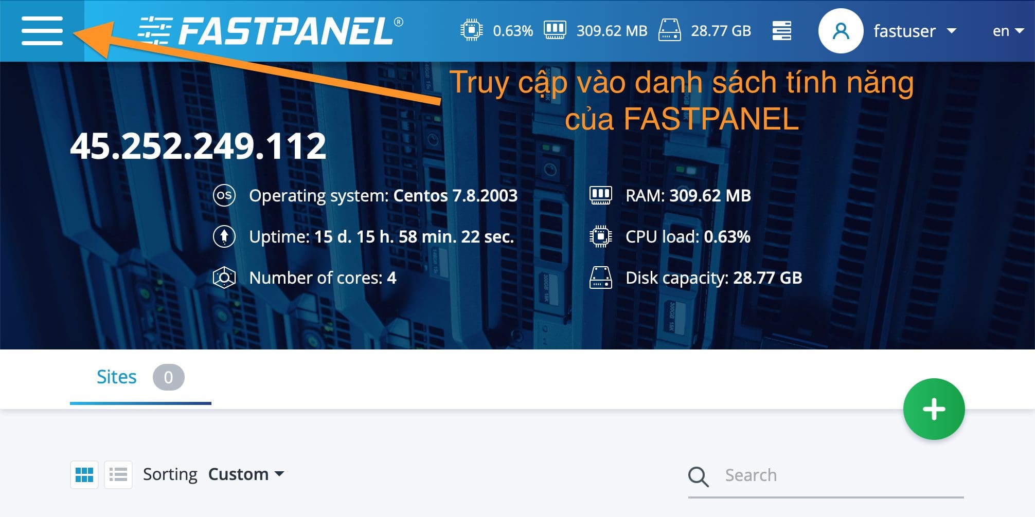 cài đặt nhiều phiên bản PHP trên FASTPANEL